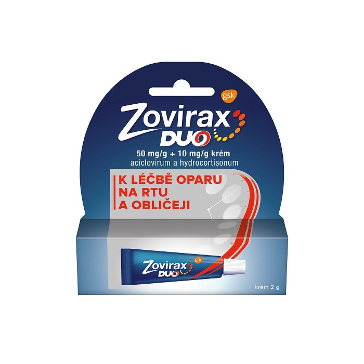 ZOVIRAX DUO 50MG/G+10MG/G krém 1X2G II