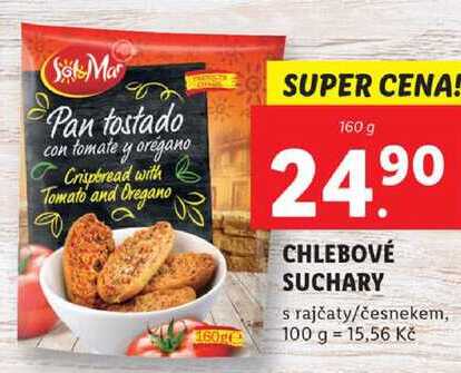 CHLEBOVÉ SUCHARY s rajčaty/česnekem, 160 g