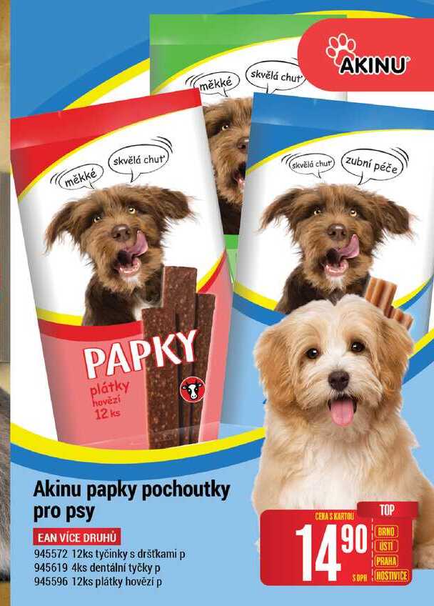 Akinu papky pochoutky pro psy