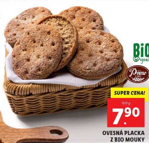 OVESNÁ PLACKA Z BIO MOUKY, 100 g