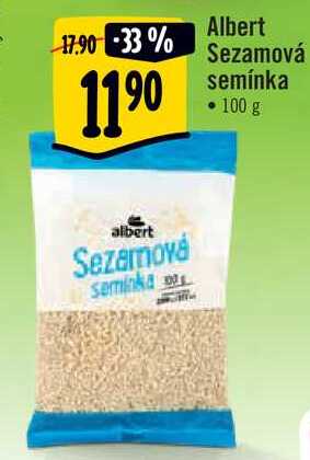 Albert Sezamová semínka, 100 g