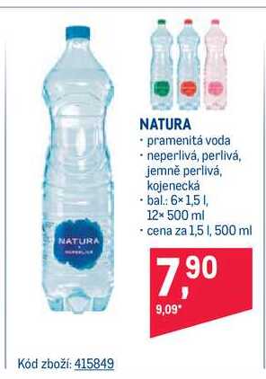 ARCHIV | Natura přírodní pramenitá voda, 1,5 l v akci platné do: 8.3. ...