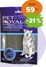 Dentální pamlsky Pet Royal Dental Sticks