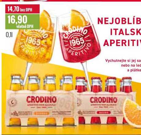 CRODINO nealkoholický aperitiv 0,1l