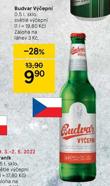 Budvar Výčepní 0.5 l