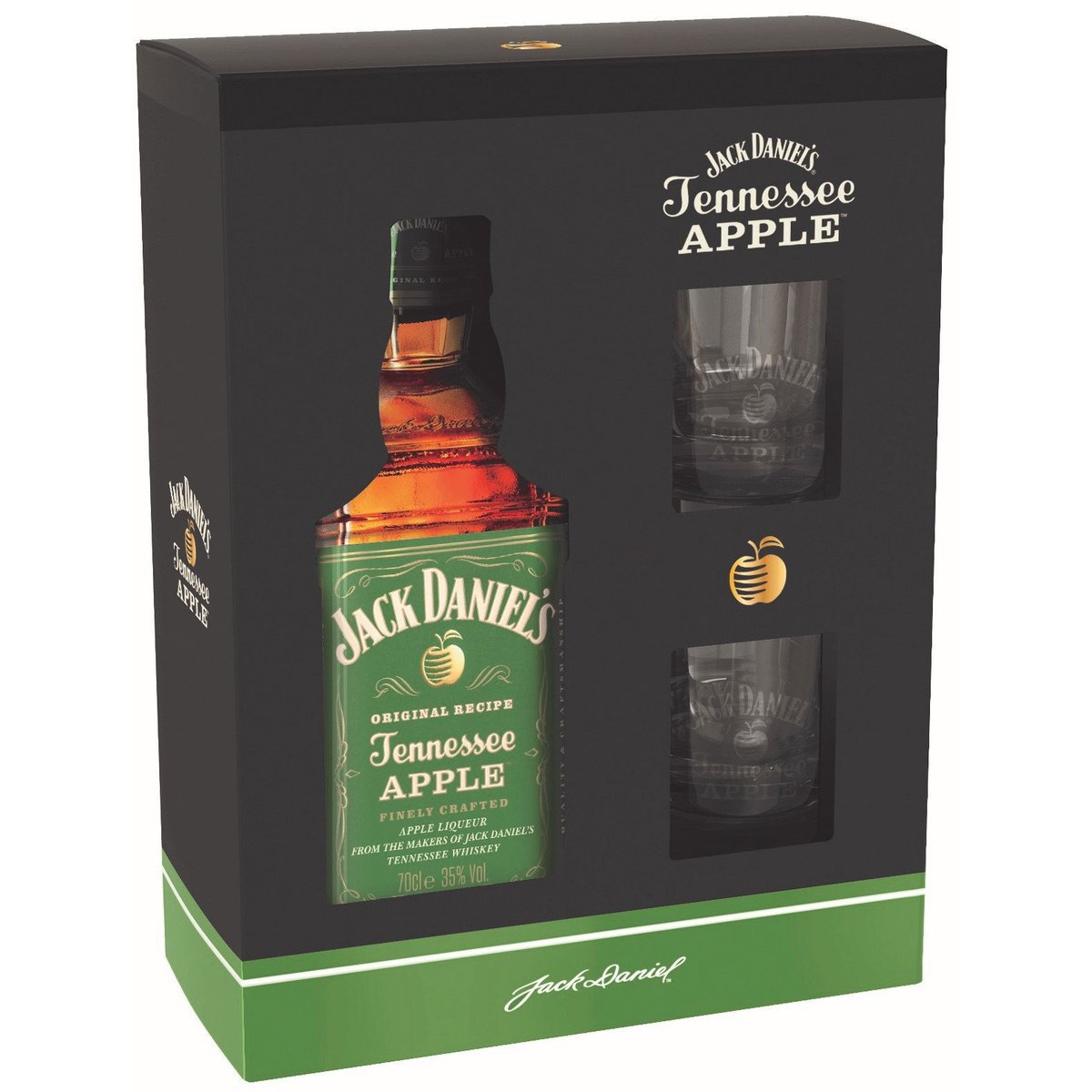 Jack Daniel's Apple + 2 sklenice