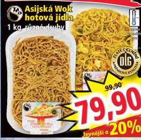 Asijská Wok hotová jídla 1 kg
