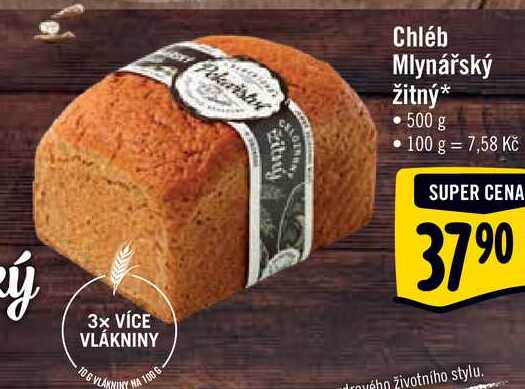  Chléb Mlynářský žitný  500 g  