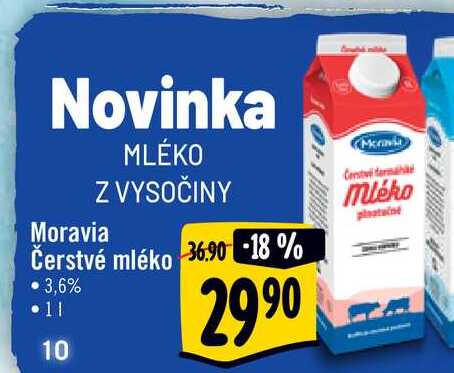   Moravia Čerstvé mléko  1 l