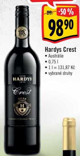 Hardys Crest, 0,75 l