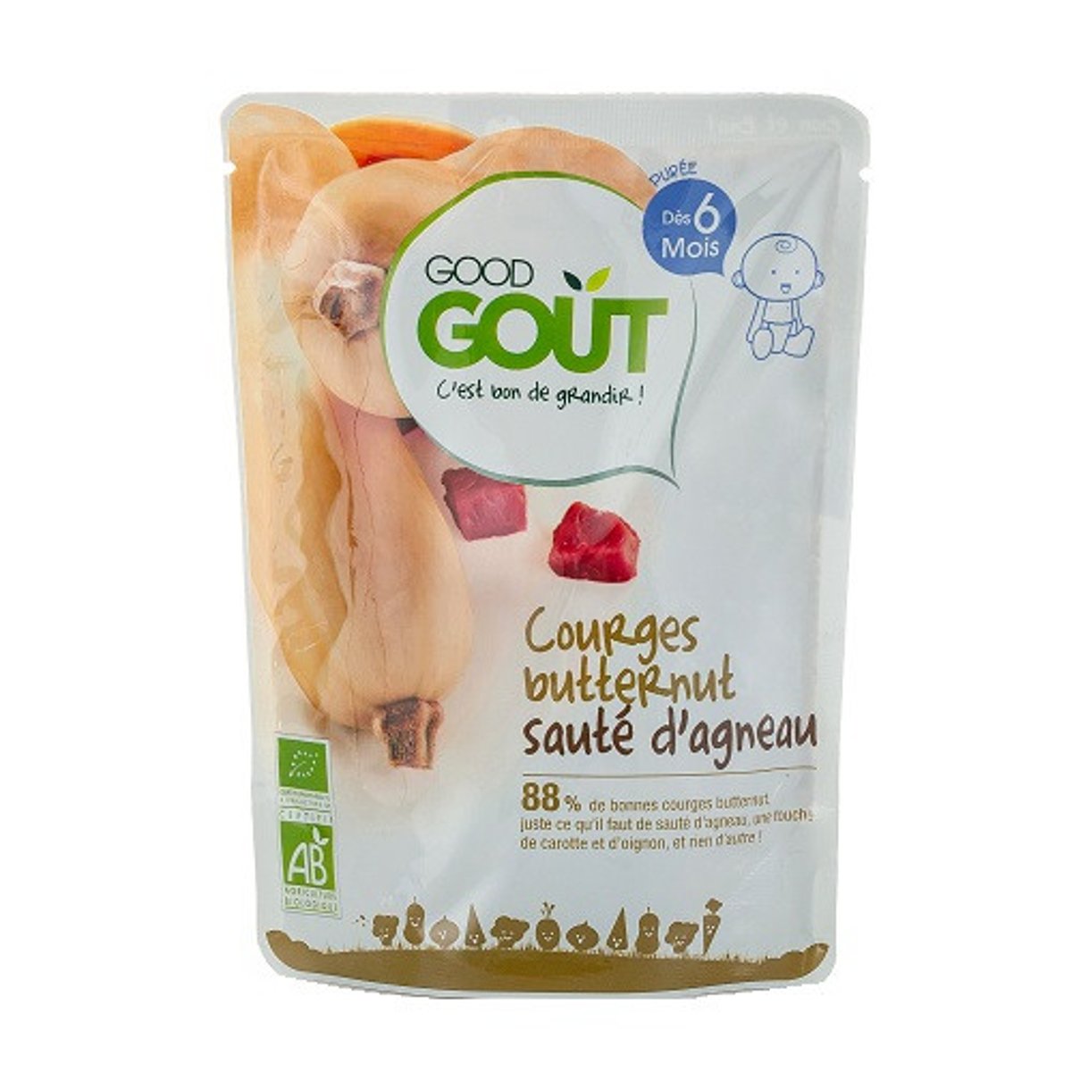 Good Gout BIO Máslová dýně s jehněčím masem