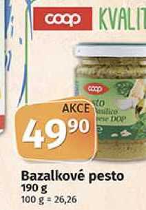 Coop Bazalkové pesto 190 g