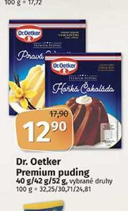 Dr. Oetker Premium puding 40 g/42 g/52 g, vybrané druhy 