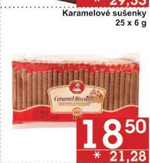 Karamelové sušenky, 25 x 6 g