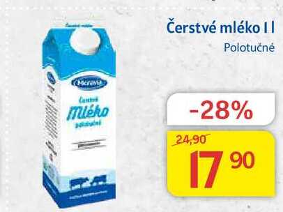 Moravia Čerstvé mléko polotučné 1l 
