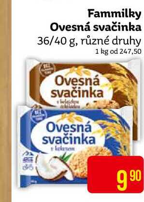 Fammilky Ovesná svačinka 36/40 g, různé druhy