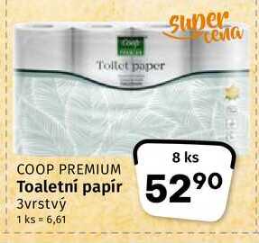 Coop Toaletní papír 3vrstvý 