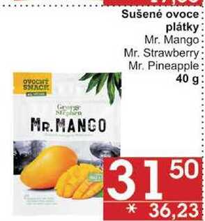 Sušené ovoce plátky Mr. Mango, 40 g 