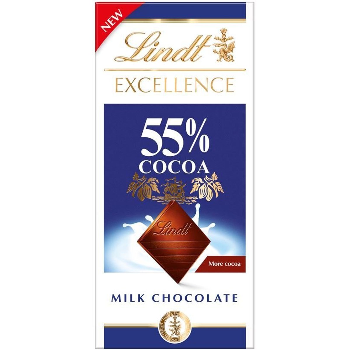 Lindt Excellence Mléčná čokoláda 55% kakaa