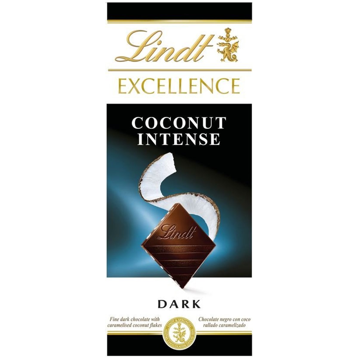 Lindt Excellence Coconut Intense hořká čokoláda