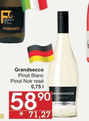 Grandsecco Pinot Blanc, 0,75 l