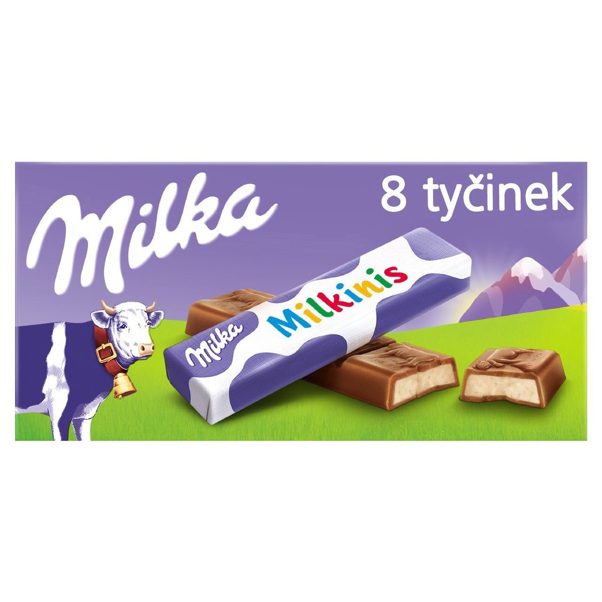 Milka Milkinis čokoládové tyčinky s mléčnou náplní