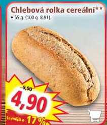 Chlebová rolka cereálni 55 g
