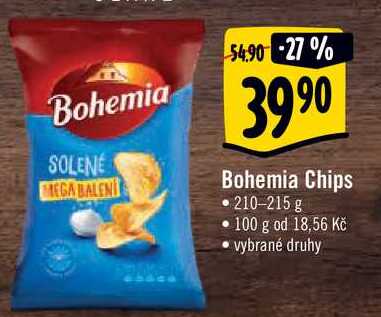 Bohemia Chips, 210-215 g