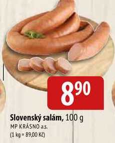 Slovenský salám, 100 g 