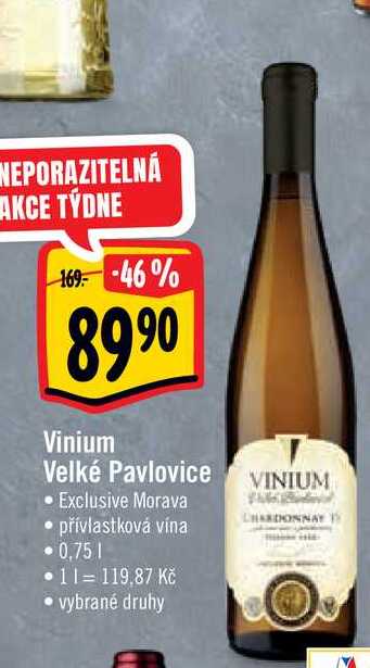  Vinium Velké Pavlovice 0,75 l