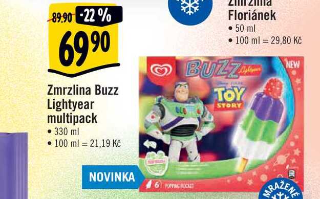  Zmrzlina Buzz Lightyear multipack • 330 ml   
