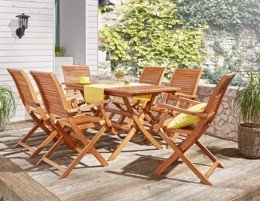 Zahradní sestava - sklápěcí židle