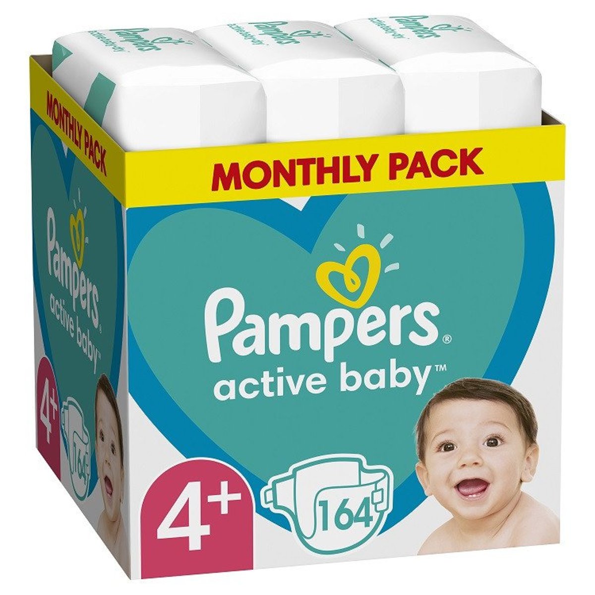 Pampers Active baby jednorázové plenky 4+ (10–15 kg)