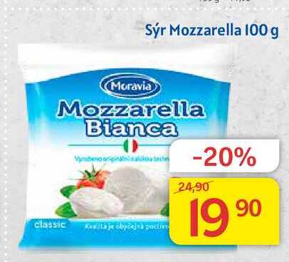 Moravia Mozzarella Sýr 100 g 