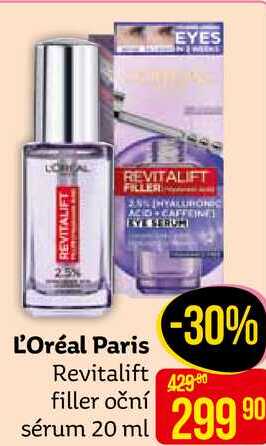 L'Oréal Paris Revitalift filler oční sérum 20 ml 
