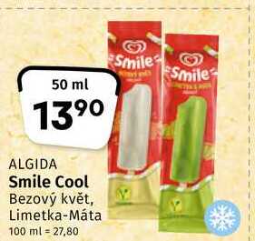 Smile Cool Bezový květ, Limetka-Máta 50ml