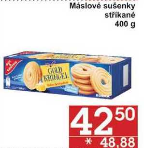 Máslové sušenky stříkané, 400 g