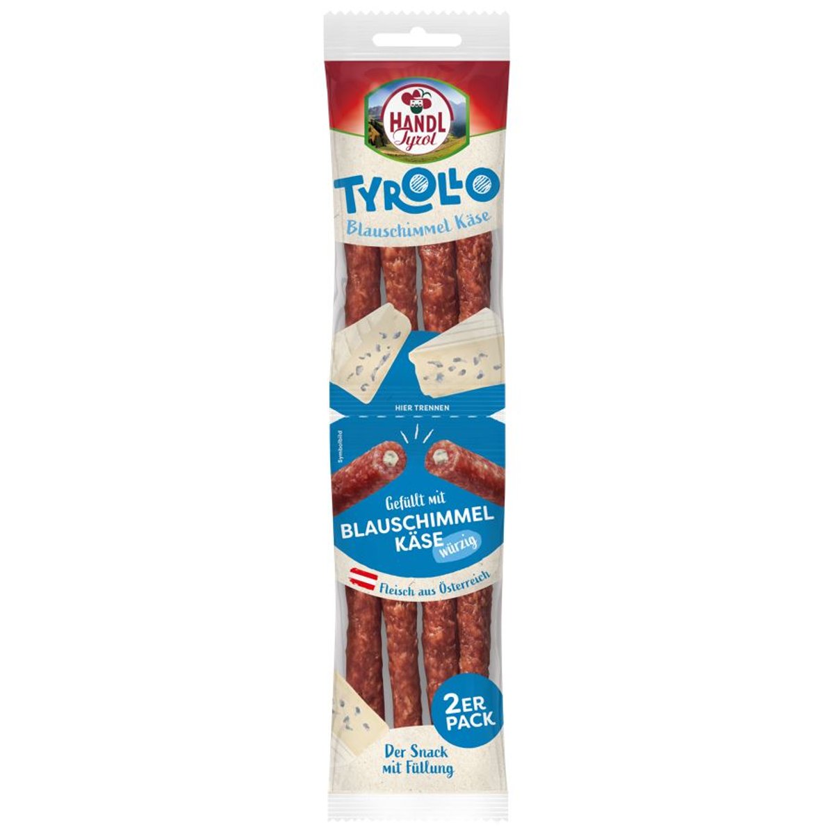 Handl Tyrol Klobásky Tyrollo plísňový sýr