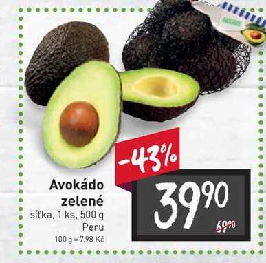 Avokádo zelené 500g