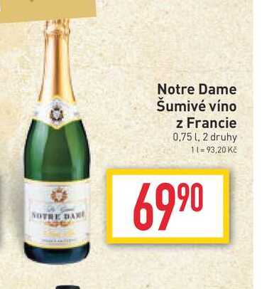 Notre Dame Šumivé víno z Francie 0,75 l