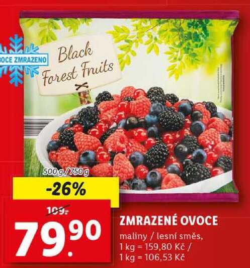 ZMRAZENÉ OVOCE, 500 g/750 g