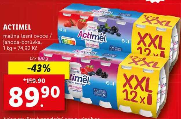 ACTIMEL, 12x 100 g