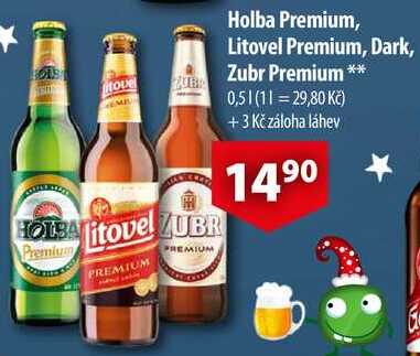 Litovel Premium, Dark, Zubr Premium, 0,5 l