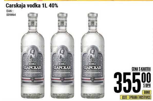 Carskaja vodka 1L 40%
