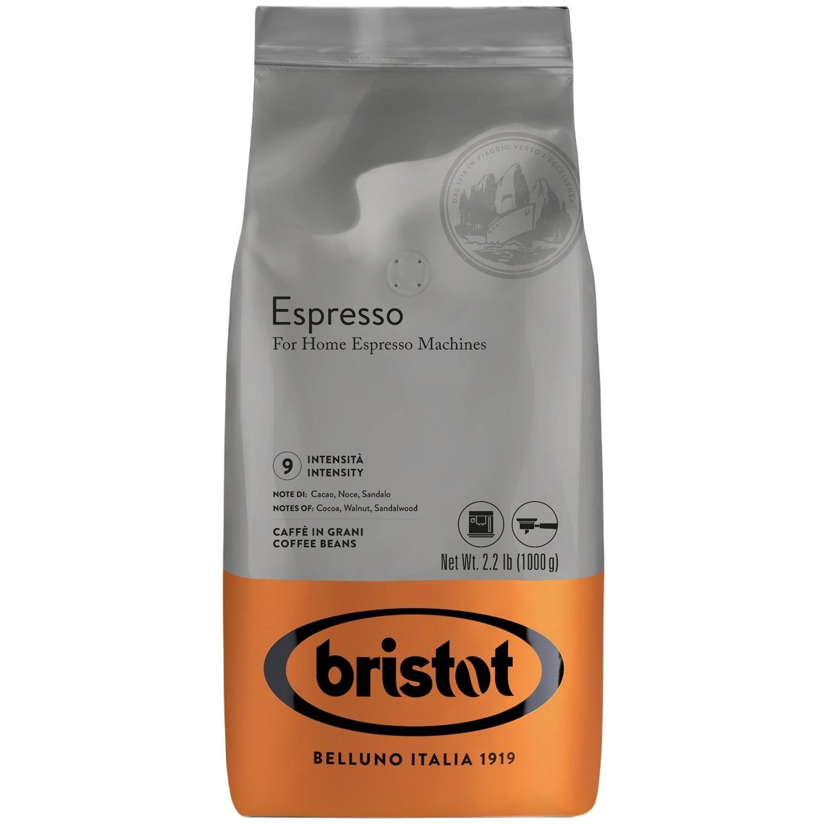 Bristot Espresso zrnková káva v akci