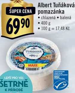 Albert Tuňáková pomazánka, 400 g