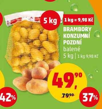 BRAMBORY KONZUMNÍ POZDNÍ, 5 kg
