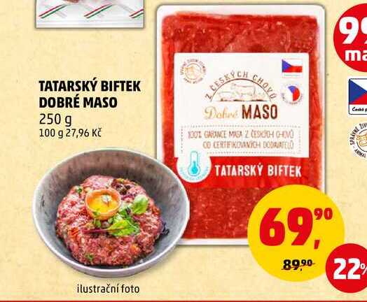 TATARSKÝ BIFTEK DOBRÉ MASO, 250 g