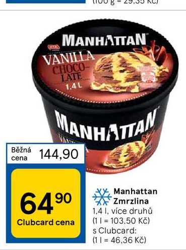 Manhattan Zmrzlina 1,4 l