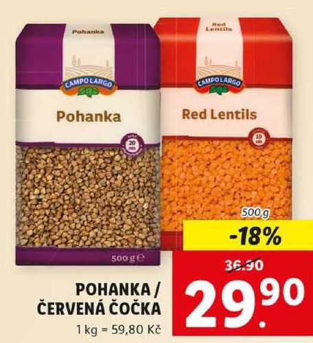 POHANKA / ČERVENÁ ČOČKA, 500 g